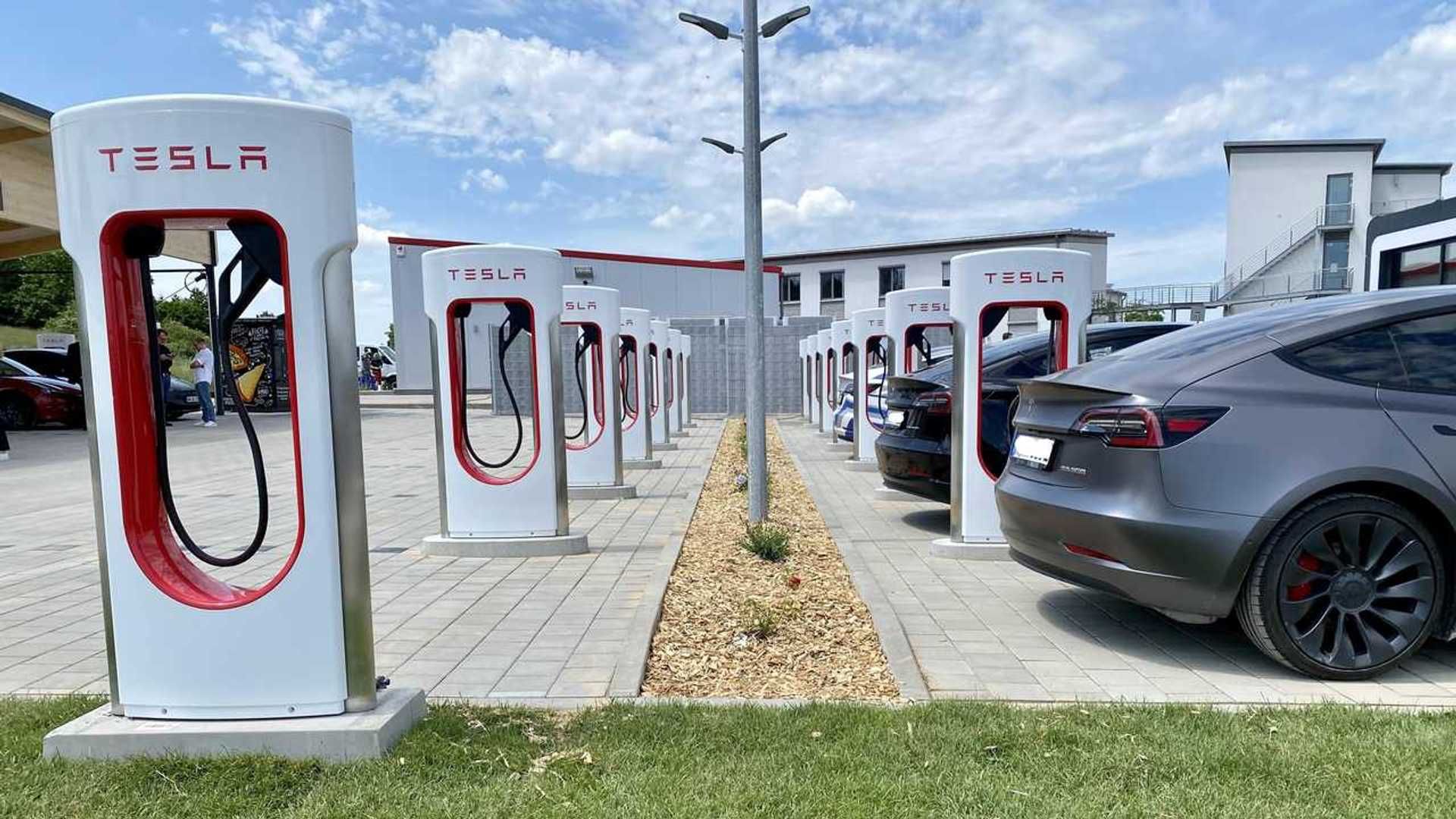 Tesla Supercharger Station